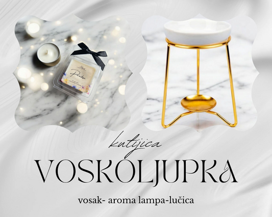 Voskoljupka box (aroma lampa+lučica+vosak)