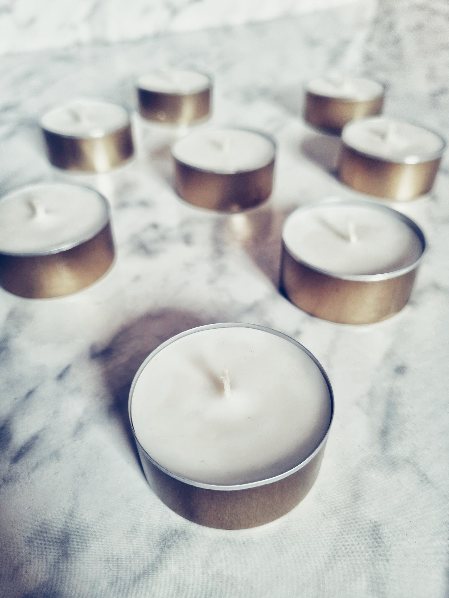 Soy wax candles (unscented, 5 pcs.)