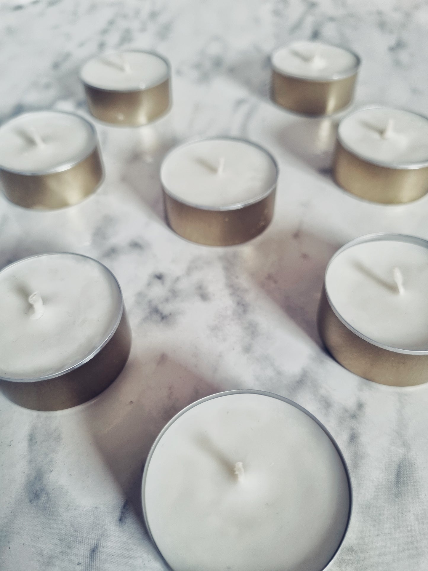 Soy wax candles (unscented, 5 pcs.)